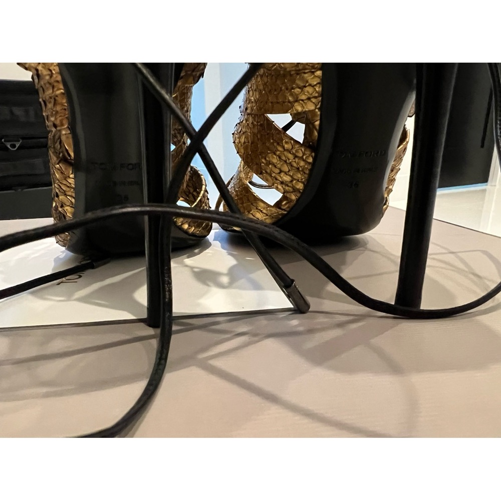 Tom Ford Metallic Python Heels - image 6
